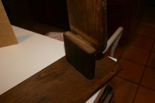 Antique COUNTERTOP Wooden Ironing Board LIFTUP SLEEVE HOLDER 4