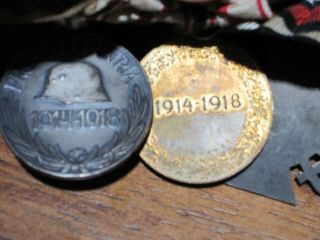 German WW1 four Medal Bar: with makers tag.  100 8