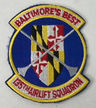 Baltimore Maryland Air National Guard 135th Airlift Squadron Patch