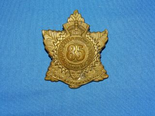 Wwi - Wwii Canadian Cap Hat Badge,  85th Overseas Nova Scotia Highlanders (131)