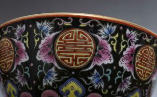 OLD FINE CHINESE FAMILLE ROSE PORCELAIN BOWL YONGZHENG MARKED (E185) 12