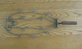 Vintage Rug Beater,  Metal With Wooden Handle,  22 - 1/2 " Long