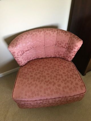 Kroehler Mid Century Modern Chair - Swivel,  Pink,