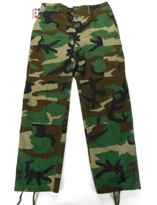 Propper US Military Woodland Camo BDU Combat Trousers Pants M Medium Regular NWT 3