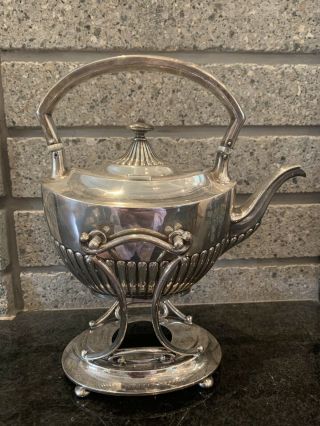 Antique Gorham Sterling Silver Kettle On Stand,  A3420 898 Grams 2 Pint Nr