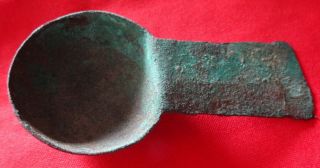 Authentic Precolumbian Copper Spoon.  Chimu Culture 1300 Ad