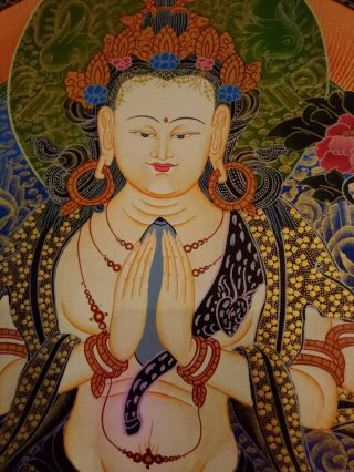 Rare MasterPiece Handpainted Tibetan Chenrezig thangka Painting Chinese Dharma 2