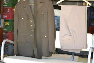 Vintage Korea War Us Army Military Officers Dress Uniform