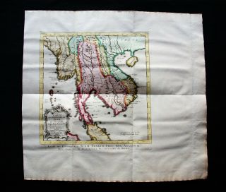 1747 Bellin & Schley - Rare Map: East Indies,  Thailand,  Siam,  Vietnam,  Cambodia