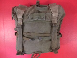 Post - Wwii Us Army Od Green M1945 Upper Combat Field Pack - Dated 1951 -