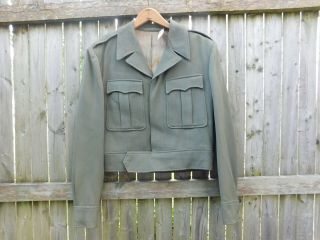 Wwii U.  S.  Army Officer Ike Jacket Theater Made In Germany Dated 1945
