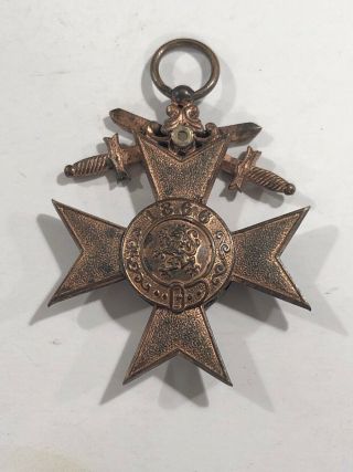 Ww1 German Bavarian Military Merit Cross Swords Medal Badge