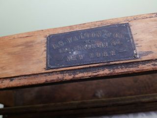 Vintage D.  S.  Walton & Co.  Franklin St.  NY Climax Butcher Paper Roll Dispenser 2