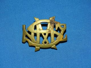 Wwi - Wwii Zealand Cap Hat Badge,  Nzms (212)