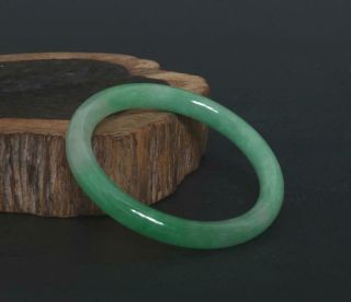 40g Fine Chinese Carved Natural Jadeite Jade Bracelet - 58mm