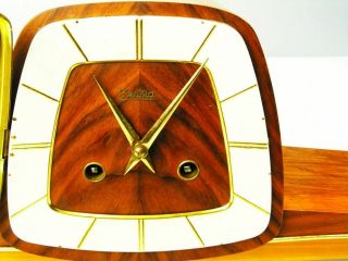A DREAM LATER ART DECO ZENTRA HERMLE CHIMING MANTEL CLOCK FROM 50´S 6