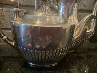 Antique Gorham STERLING Silver 4 Piece Coffee Tea Set A3420 965 grams 2