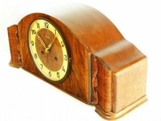 Art Deco Design Chiming Mantel Clock From Kienzle Germany