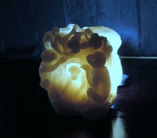 GIA CERTIFIED CHINESE ANTIQUE WHITE HETIAN MUTTON FAT NEPHRITE JADE CARVING 9