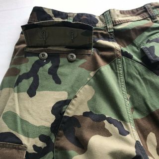 VINTAGE COMBAT WOODLAND CAMOUFLAGE TROUSERS MILITARY CARGO PANTS - 36”Waist X32” L 11