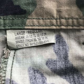 VINTAGE COMBAT WOODLAND CAMOUFLAGE TROUSERS MILITARY CARGO PANTS - 36”Waist X32” L 5