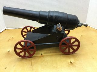 Very Vintage Conestoga Cast Iron Big Bang Carbide Cannon 4 Wheel Dated 9/20/1920