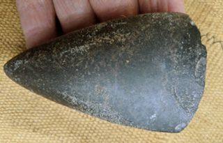 Powerful Precolumbian Taino Thunderstone Axehead Tool Artifact Celt