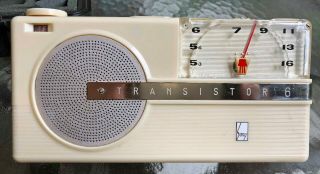 Vintage Rare Sony Tr - 6 (toshiko) Transistor Radio Ivory,  Collectible From Japan