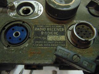 SIGNAL CORPS U.  S.  ARMY RADIO RECEIVER R - 110/GRC BY Federal Korean War 1952 11