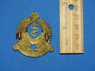 WWI - WWII Zealand Cap Hat Badge,  MEDICAL CORPS REINFORCEMENTS (192) 2
