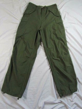 Vtg 50s 1951 Date Us Army Combat Pants Trousers Medium Long M1951 34x33 Korea