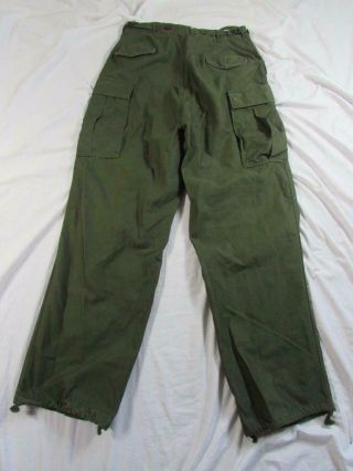 Vtg 50s 1951 Date US Army Combat Pants Trousers Medium Long M1951 34x33 Korea 6