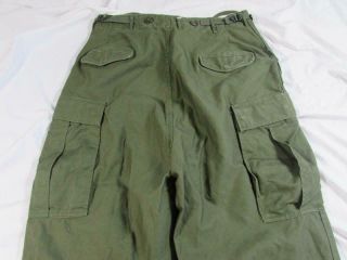 Vtg 50s 1951 Date US Army Combat Pants Trousers Medium Long M1951 34x33 Korea 7