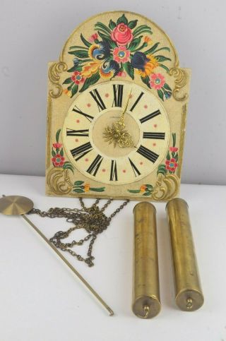 Vintage Junghans Hand Painted Wall Clock - Serviced And