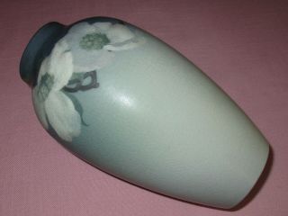 Rookwood Pottery Vellum Dogwood Decorated Vase 900C 1905 Fred Rothenbusch 8.  25 