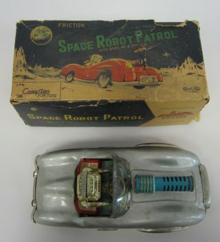 Vintage Cragstan Toys Space Robot Patrol With Sparkling Atomic Gun