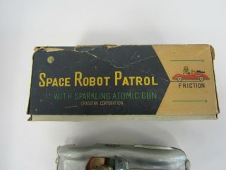Vintage Cragstan Toys Space Robot Patrol With Sparkling Atomic Gun 9
