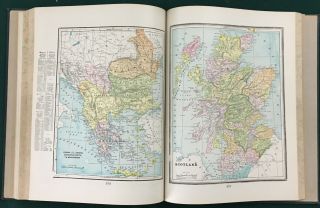 1900 NATIONAL STANDARD FAMILY & BUSINESS ATLAS OF THE WORLD; MAPS,  1890 Census 6