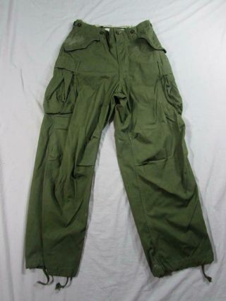 Vtg 50s Us Army Combat Pants Trousers Large R M1951 M - 51 32x30 Korea Vietnam