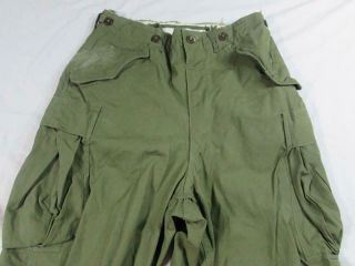 Vtg 50s US Army Combat Pants Trousers Large R M1951 M - 51 32x30 Korea Vietnam 2