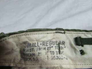 Vtg 50s US Army Combat Pants Trousers Large R M1951 M - 51 32x30 Korea Vietnam 5