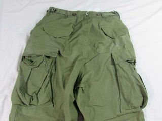 Vtg 50s US Army Combat Pants Trousers Large R M1951 M - 51 32x30 Korea Vietnam 8