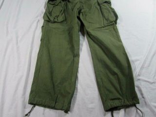 Vtg 50s US Army Combat Pants Trousers Large R M1951 M - 51 32x30 Korea Vietnam 9