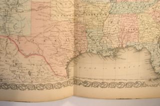 ANTIQUE HAND COLORED ENGRAVING MAP UNITED STATES USA 1859 COLTON ' S GENERAL ATLAS 5