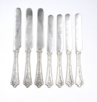 7 - VINTAGE TIFFANY & CO PERSIAN DESSERT BREAKFAST TEA KNIVES STERLING SILVER 2