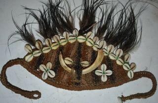 Orig $399 - Papua Guinea Ritual Headpiece 1900s 16in Prov