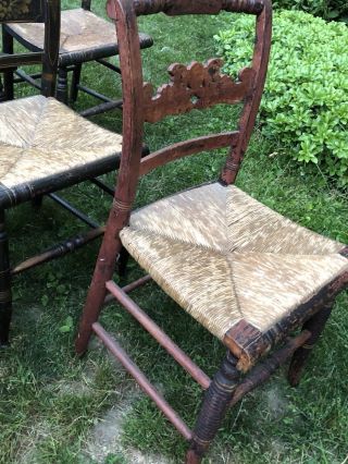 Hitchcock 8 Chairs Antique 11