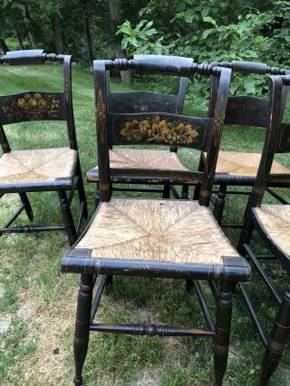 Hitchcock 8 Chairs Antique