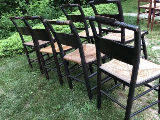 Hitchcock 8 Chairs Antique 6