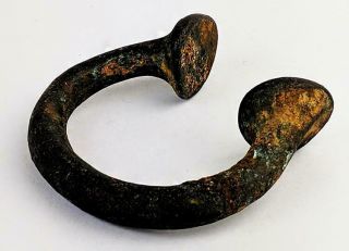 WEST AFRICAN BRONZE CURRENCY BRACELET MANILLA 6